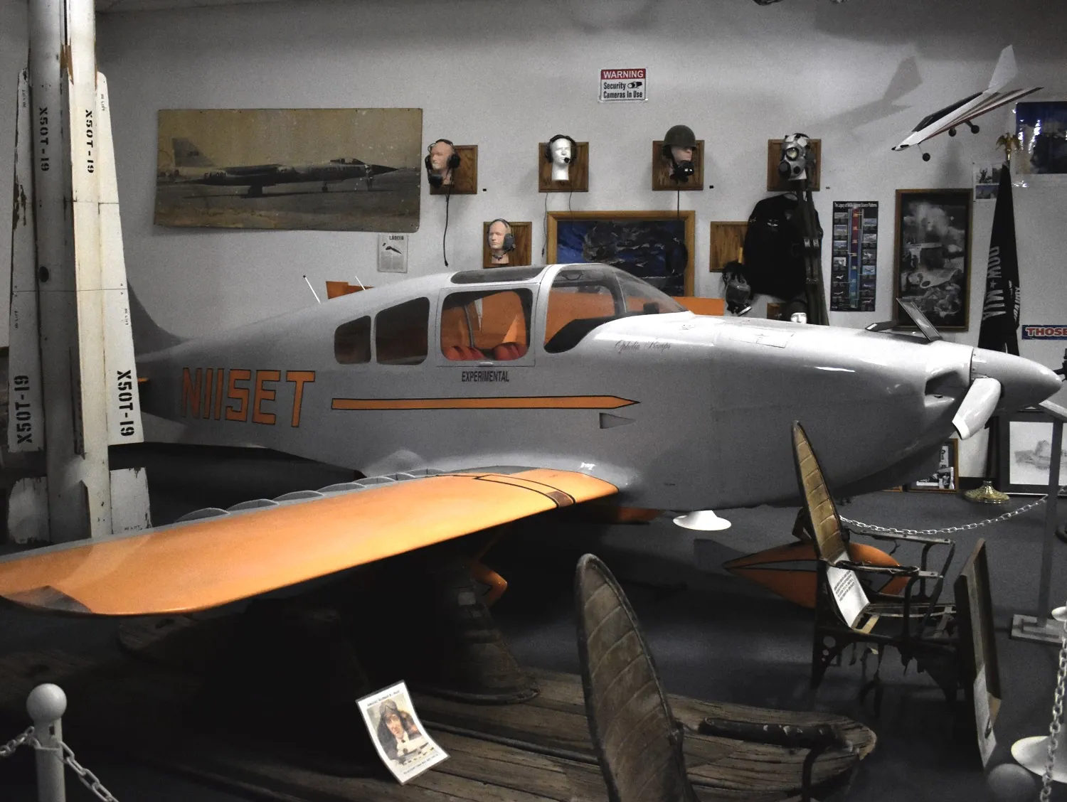 The Turner T-40 resting in the corner of the museum.